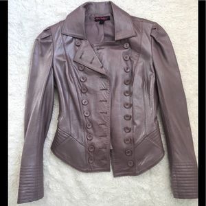 Betsey Johnson Lavender Leather Jacket